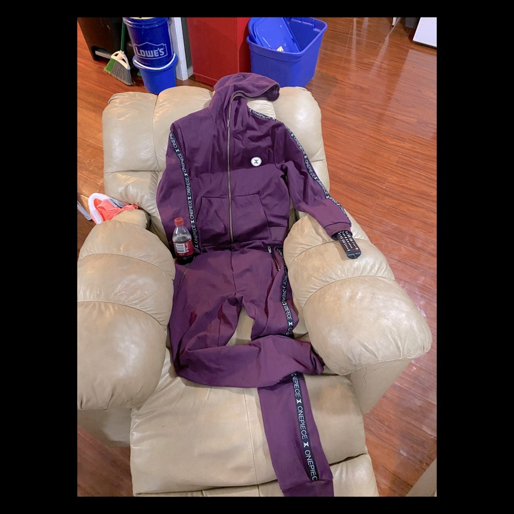 ONEPIECE THE NORWEGIAN ORIGINAL JUMP IN: Purple Norwegian onesie. Stretch fabric